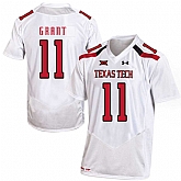 Texas Tech Red Raiders 11 Jakeem Grant White College Football Jersey Dzhi,baseball caps,new era cap wholesale,wholesale hats